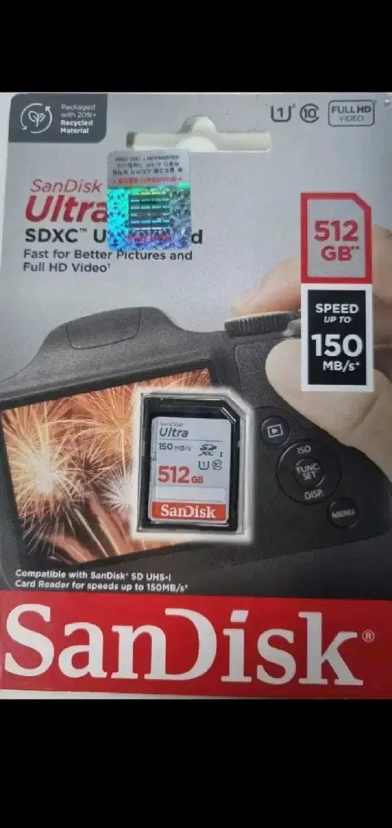 샌디스크 Sd카드  SDXC 512gb 새상품